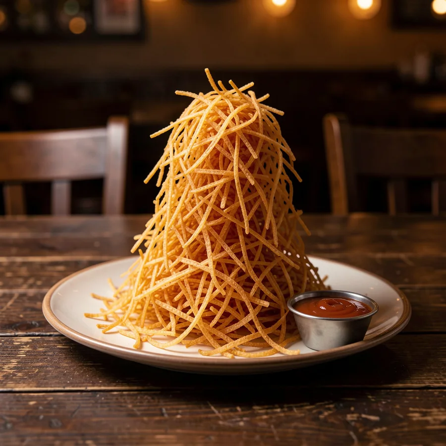 ONION HAYSTACK at Fat Ivor's Rib Rack